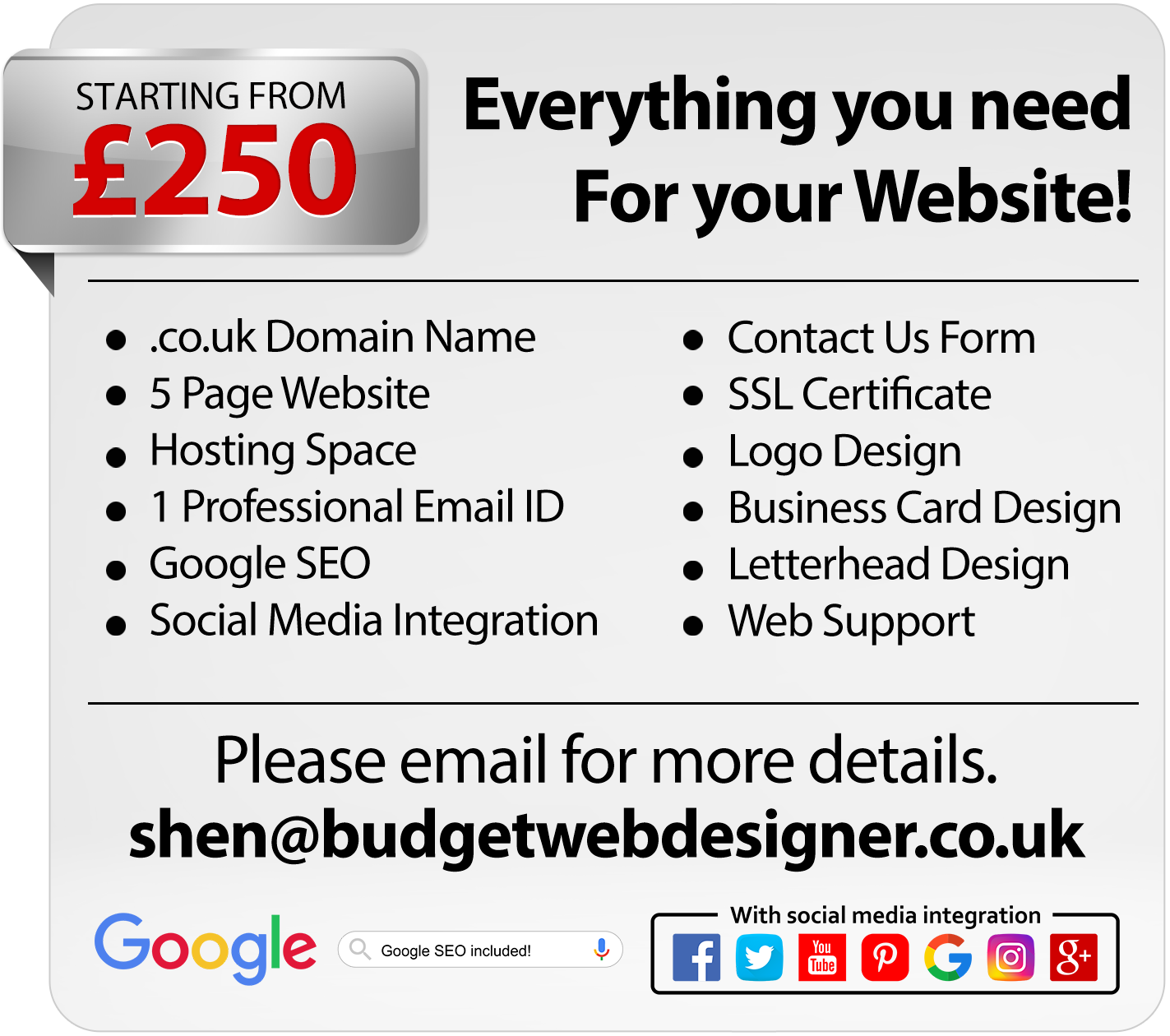 Budget Web Design - London